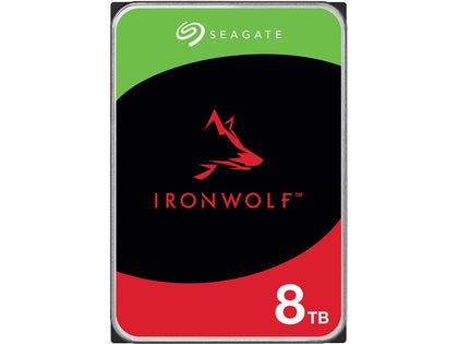 Seagate IronWolf 8TB NAS Hard Drive 7200 RPM 256MB Cache SATA 6.0Gb/s CMR 3.5