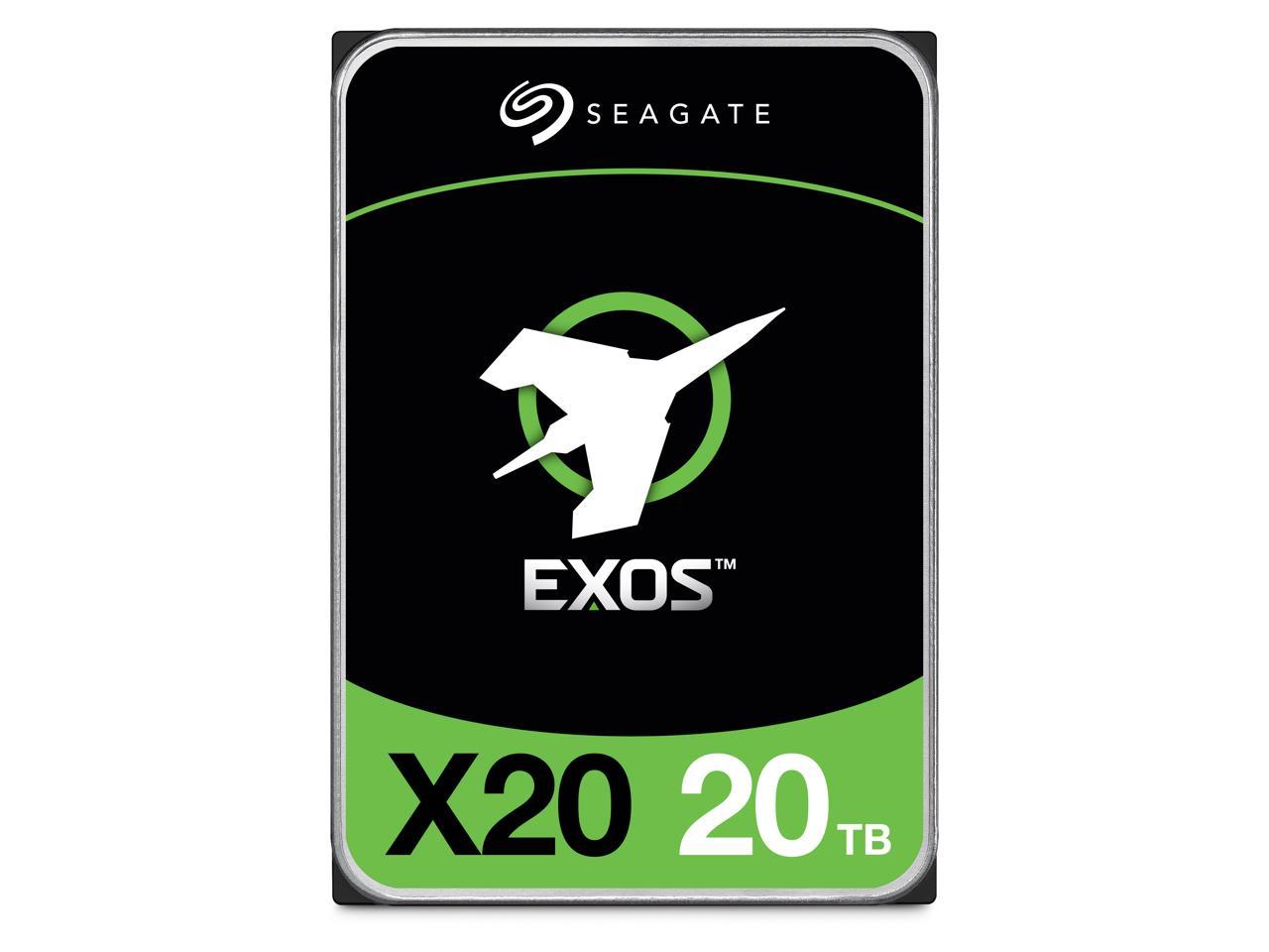 Seagate Exos X20 ST20000NM007D 20TB 7200 RPM 256MB Cache SATA 6.0Gb/s 3.5