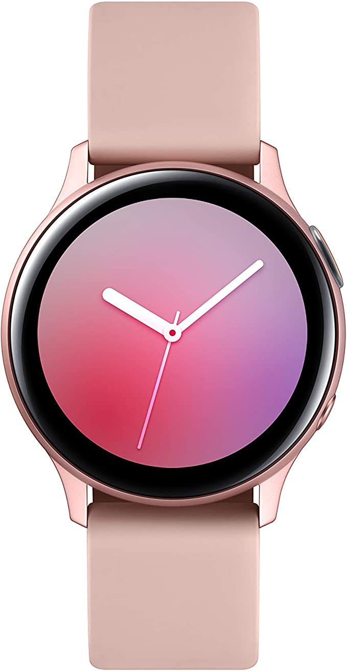 Samsung Galaxy Watch Active2 - IP68 Water Resistant, Aluminum Bezel, GPS, Heart Rate, Fitness Bluetooth Smartwatch - International Version (R830-40mm, Pink Gold) (Renewed)