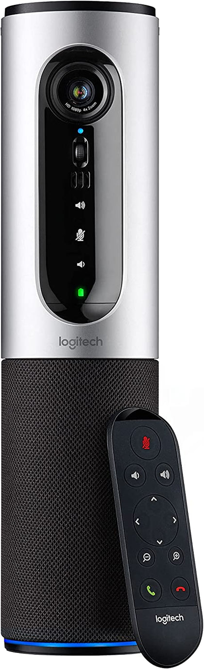 Logitech ConferenceCam Connect All-in-One Video Collaboration Solution for Small Groups – Full HD 1080p Video, USB and Bluetooth Speakerphone, Plug-and-Play