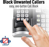 Panasonic Link2Cell Bluetooth Cordless Phone System with Voice Assistant, Call Blocking and Answering Machine. DECT 6.0 Expandable Cordless System - 3 Handsets - KX-TGF573S (Black/Silver Trim)