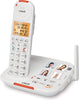 VTech SN5127 Amplified Cordless Senior Phone with Answering Machine, Call Blocking, 90dB Extra-loud Visual Ringer, One-touch Audio Assist on Handset up to 50dB, Big Buttons and Large Display, White