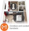 VTech SN5147 Amplified Corded/Cordless Senior Phone with Answering Machine, Call Blocking, 90dB Extra-loud Visual Ringer, One-touch Audio Assist on Handset up to 50dB, Big Buttons and Large Display