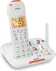 VTech SN5127 Amplified Cordless Senior Phone with Answering Machine, Call Blocking, 90dB Extra-loud Visual Ringer, One-touch Audio Assist on Handset up to 50dB, Big Buttons and Large Display, White