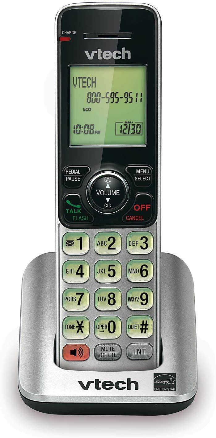 VTech Cordless Phone with Caller ID/Call Waiting Silver CS6619
