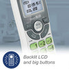 VTech CS6114 DECT 6.0 Cordless Phone with Caller ID/Call Waiting, White/Grey with 1 Handset, 3.50 x 3.50 x 7.00 Inches