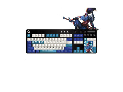 Logitech Orion G610 Wired Gaming Mechanical Cherry MX Red Switch Keyboard,Mechanical Gaming Keyboard with White LED-LOL Keycap Set,YASUO