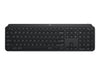 Logitech MX Keys Advanced Wireless Illuminated Keyboard, Backlighting, Bluetooth, USB-C, Apple macOS, Microsoft Windows, Linux, iOS, Android, Metal Build - Black