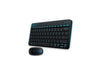 Logitech RF Wireless Combo MK240 12 Function Keys 2.4GHz 1000DPI Both Hands Spill-resitant Keyboard and Mouse-Black/White