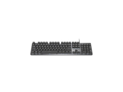 Logitech K845 Mechanical Illuminated Keyboard, Mechanical Switches, Strong Adjustable Tilt Legs, Full Size, Aluminum Top Case, 104 Keys, USB Corded, Windows