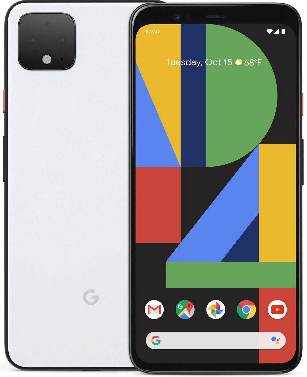 Google Pixel 4, Fully Unlocked | White, 128 GB, 5.7 in Screen | Grade B- | G020M (Refurbished Phone )