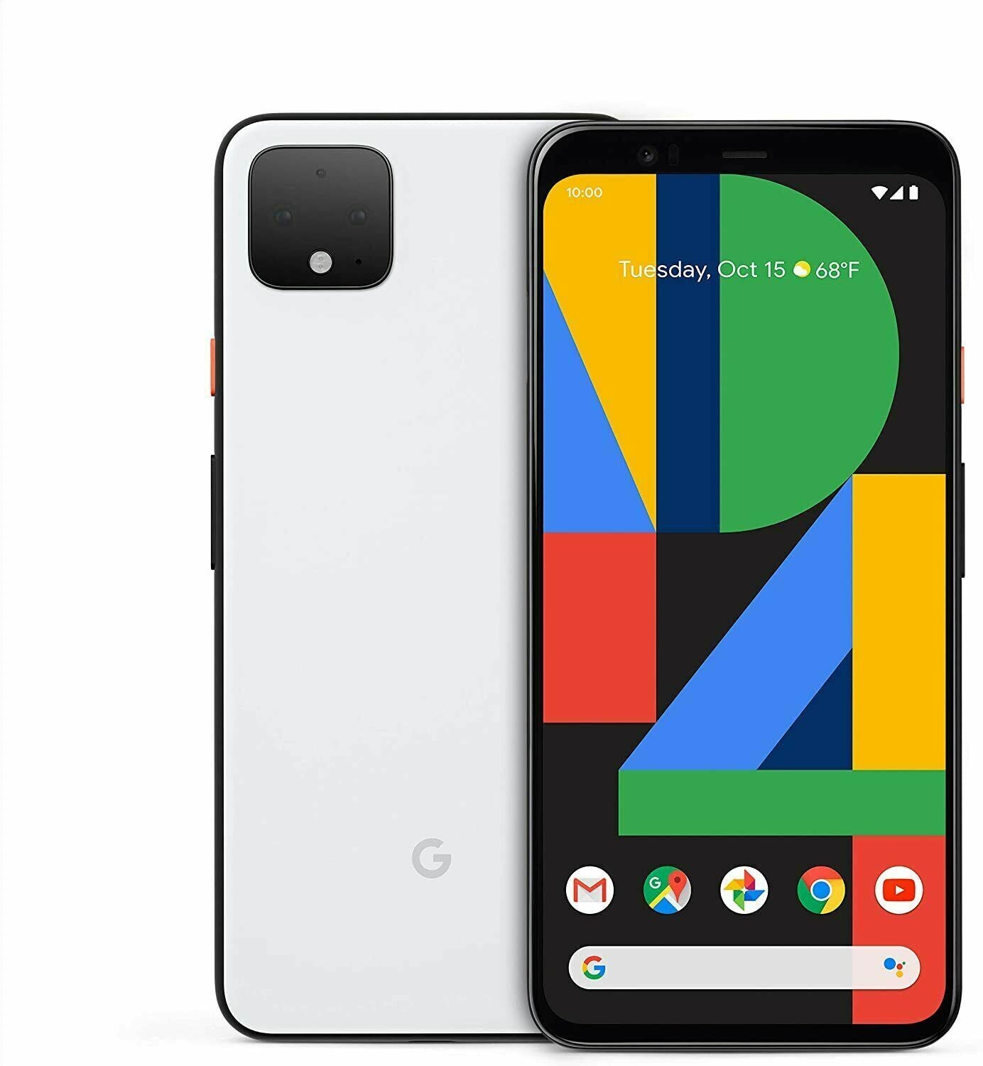 Google Pixel 4 White 64GB (Carrier Unlocked) - Very Good (Refurbished Phone )